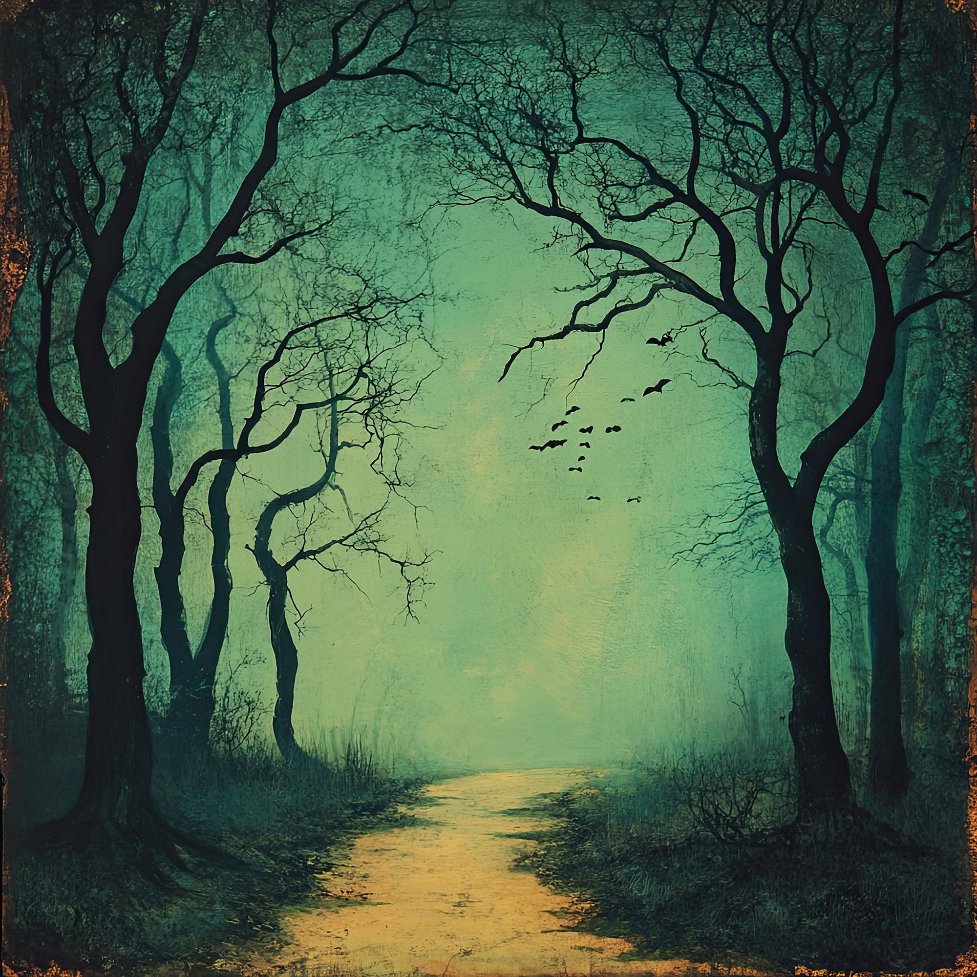 Preview for Mysterious-forest-pathway-art-spooky-backdrop-background-fca14
