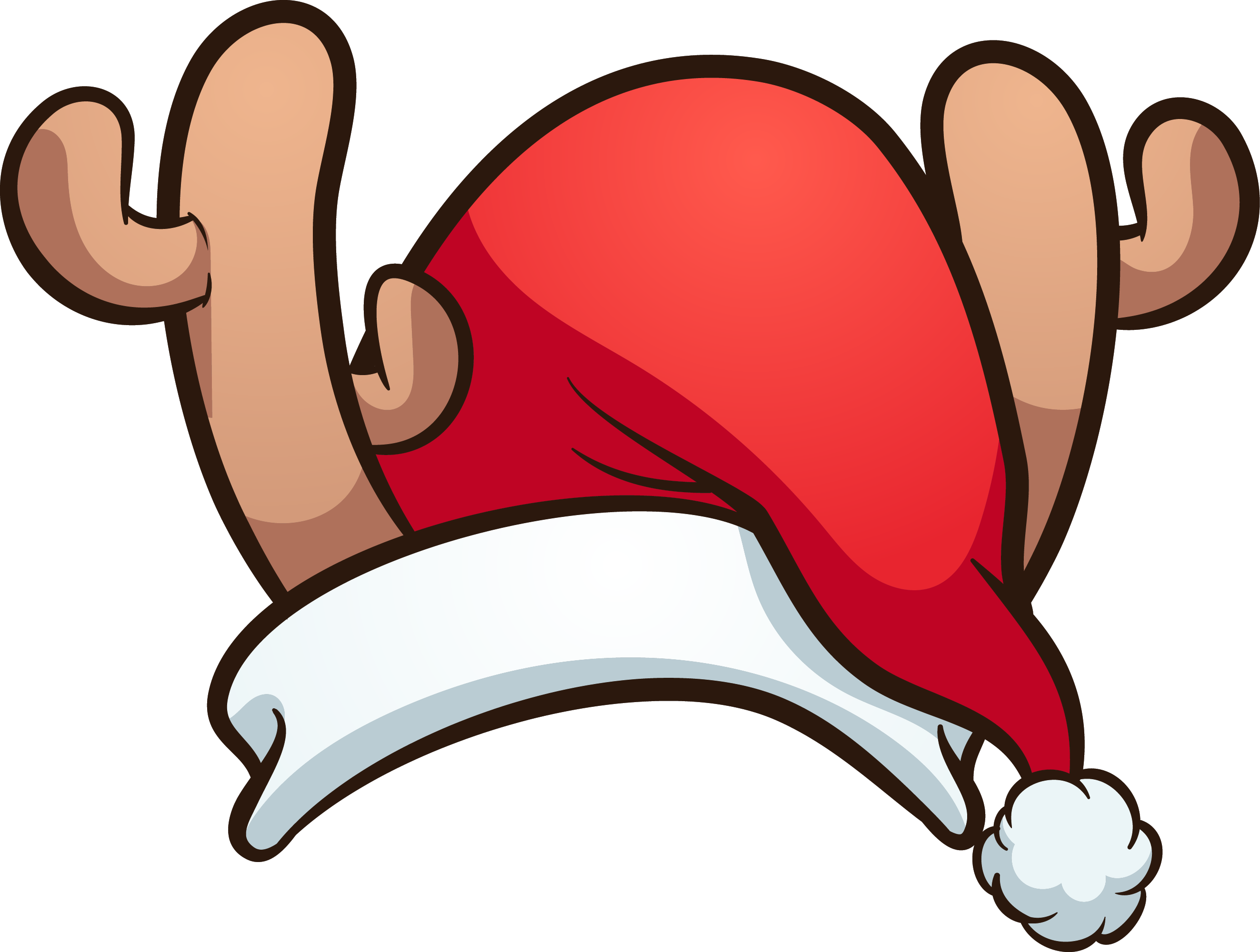 Preview for Festive-hand-gesture-santa-hat-christmas-hat-sticker-010d6