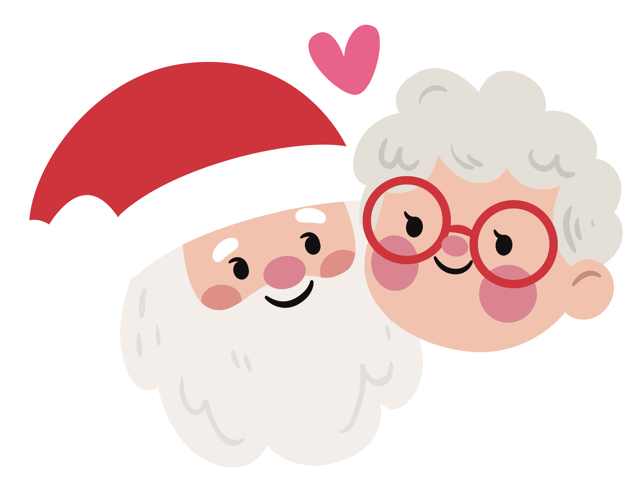 Preview for Santa-mrs-claus-illustration-christmas-sticker-20516