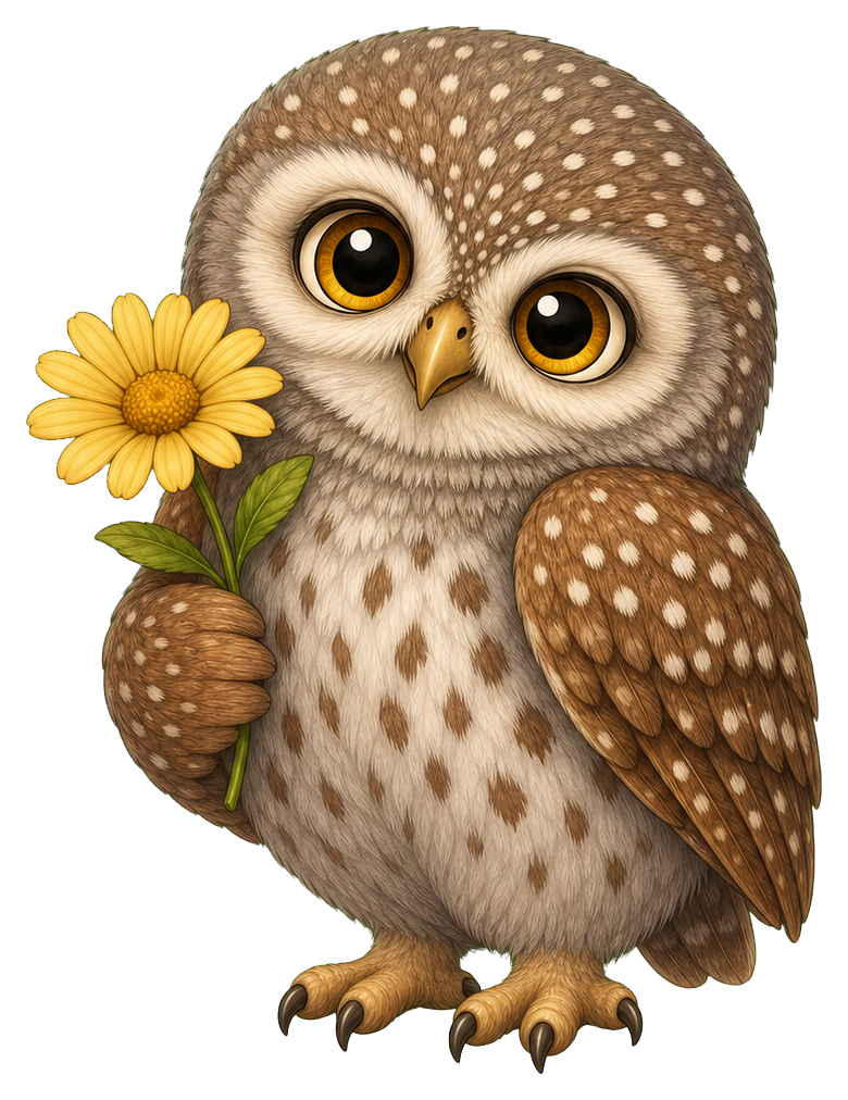 Preview for Flower Pygmy Owl Sticker
