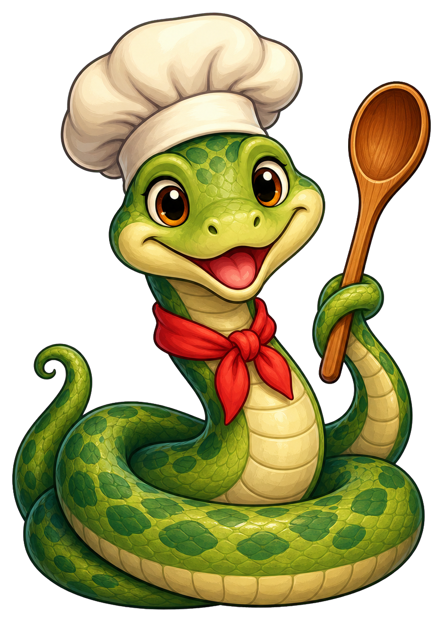 Preview for Chef Snake Sticker Graphic