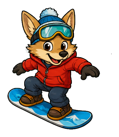 Preview for Snowboard Coyote Sticker
