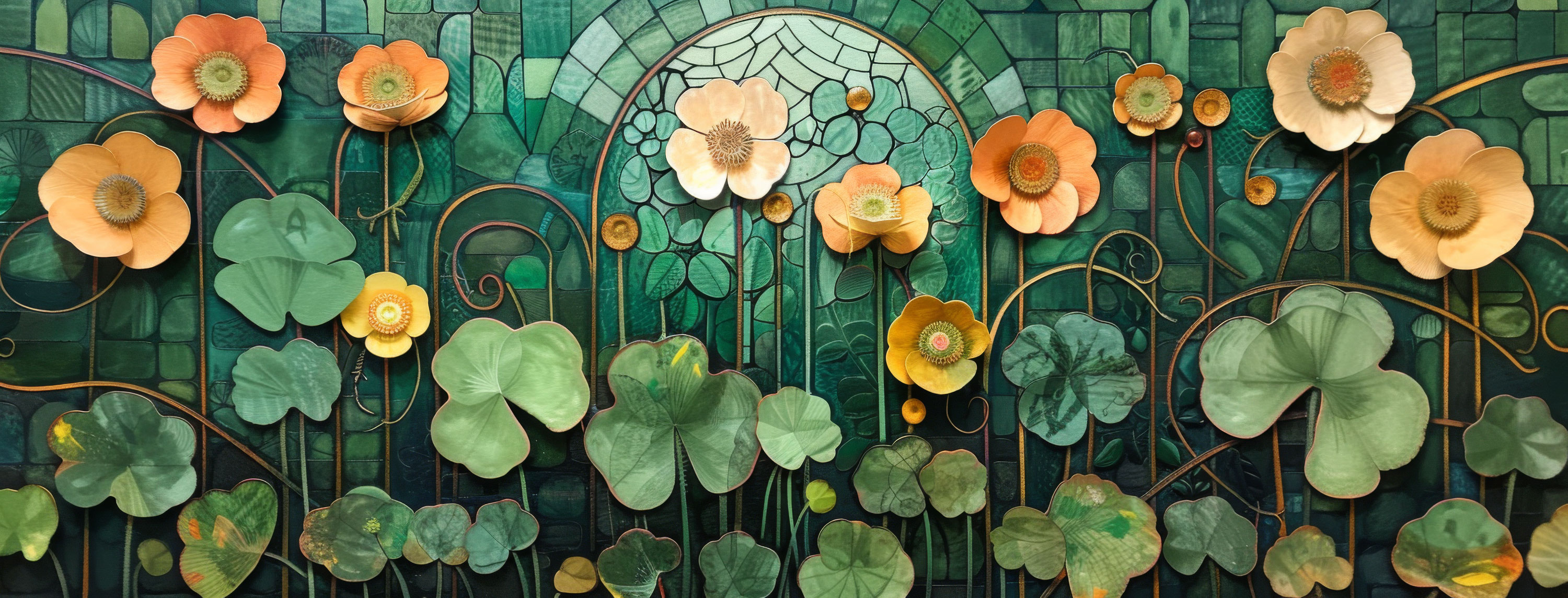 Preview for Art-nouveau-floral-pattern-st-patricks-background-e1496