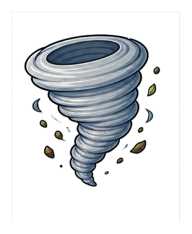 Preview for Tornado Funnel Sticker