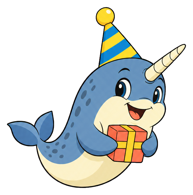 Preview for Party Hat Narwhal