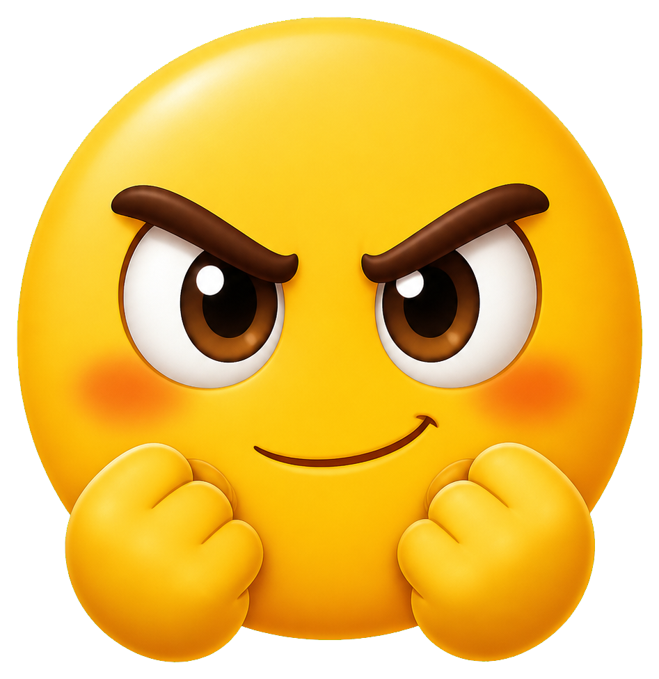 Preview for Determined Focus Face Sticker