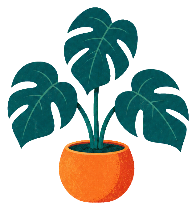 Preview for Risograph Houseplants Monstera