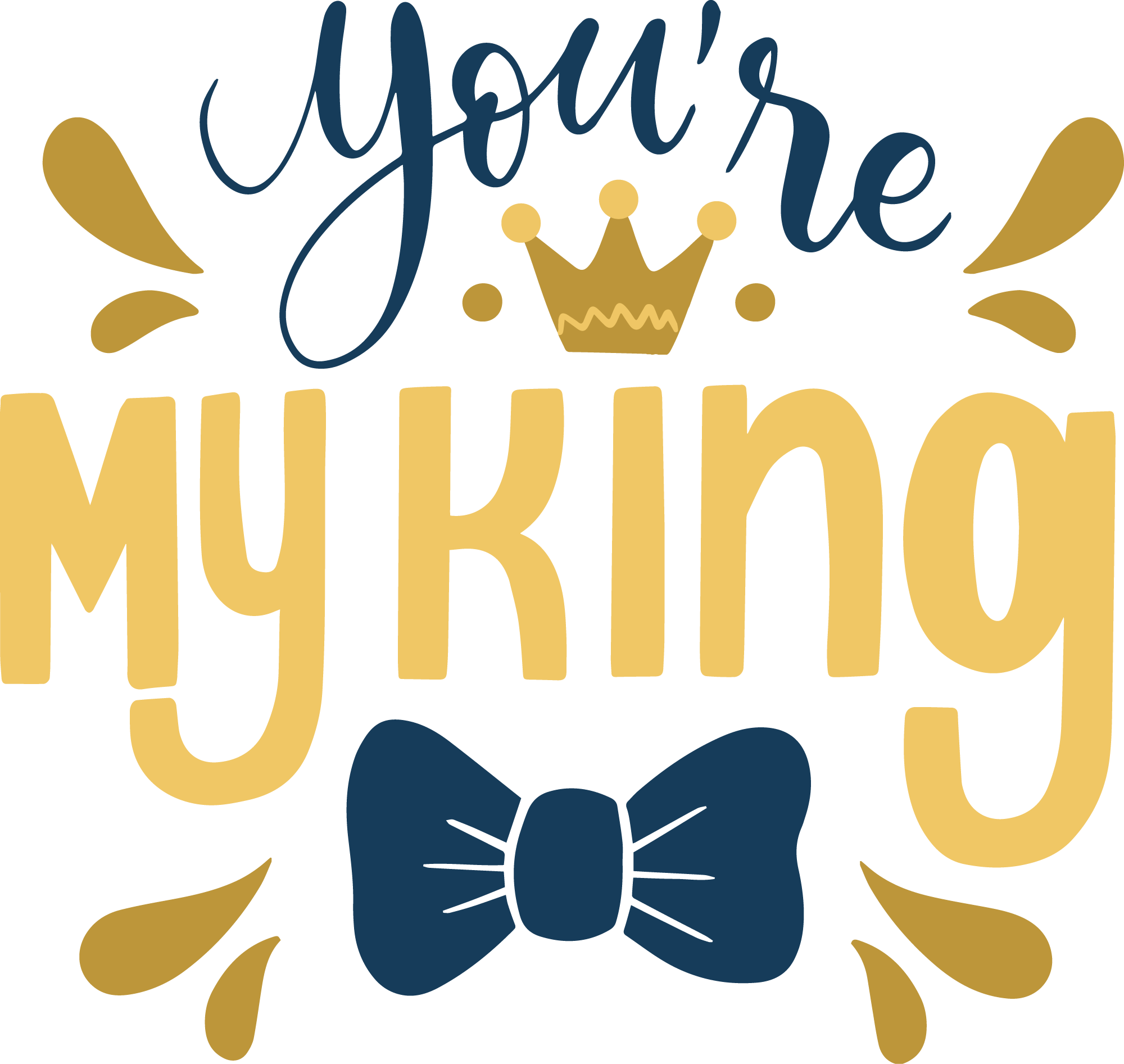 Preview for Youre-my-king-typography-design-fathers-day-sticker-431a1