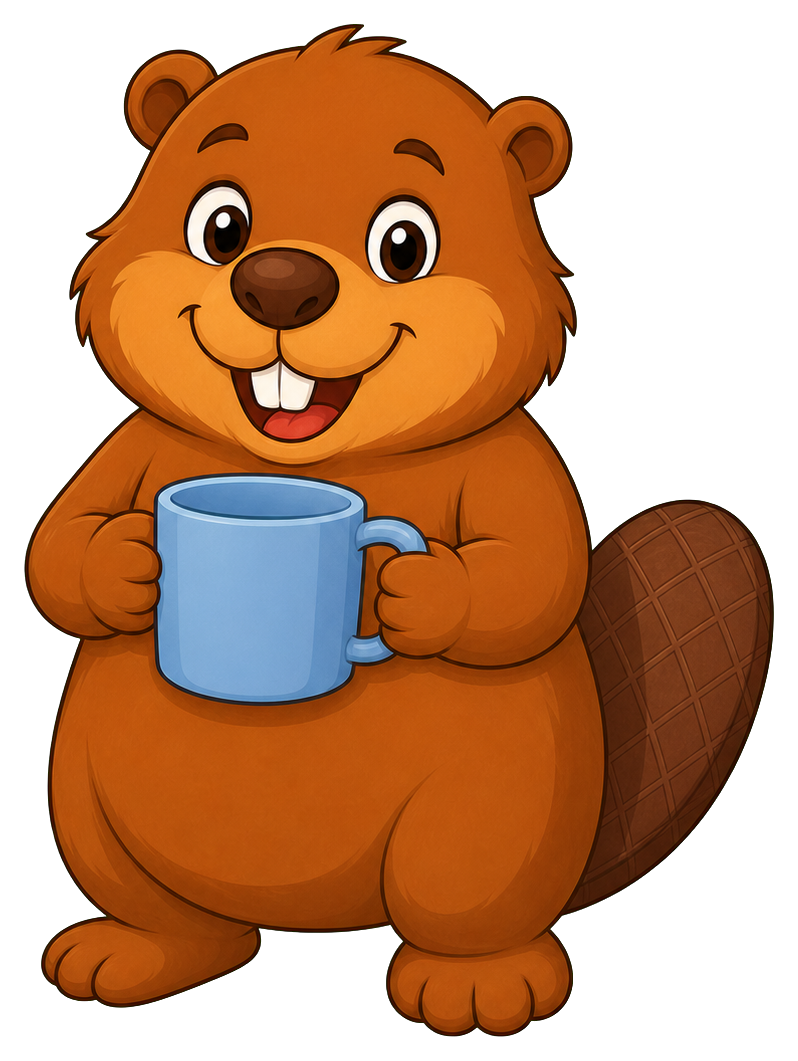 Preview for Beaver Coffee Sticker Graphic