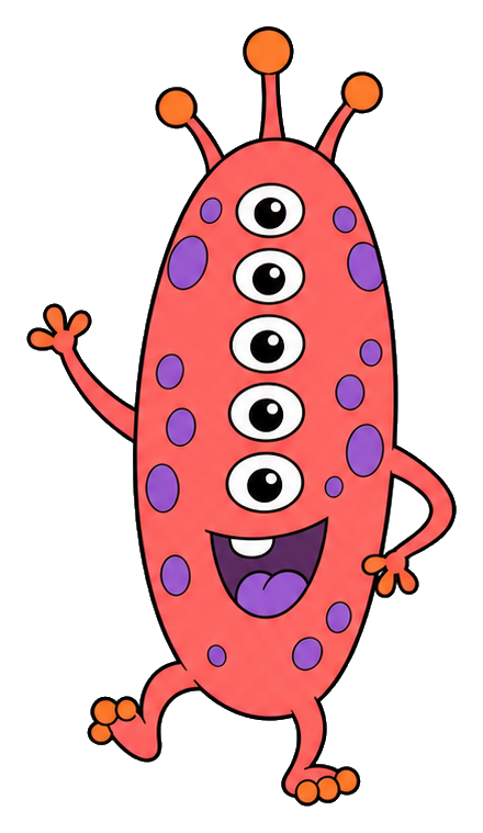 Preview for Funny Cartoon Alien Sticker