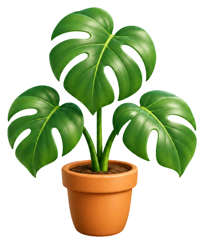 Preview for 3d Houseplants Monstera Pot