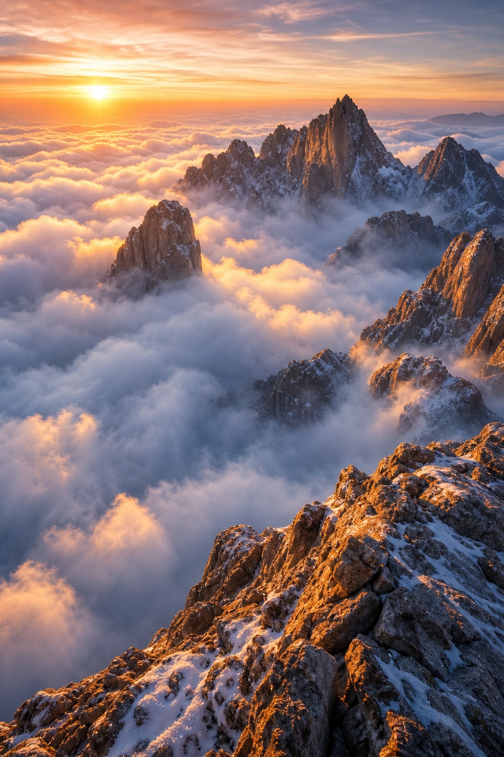 Preview for Ethereal Mountain Cloud Sea Background