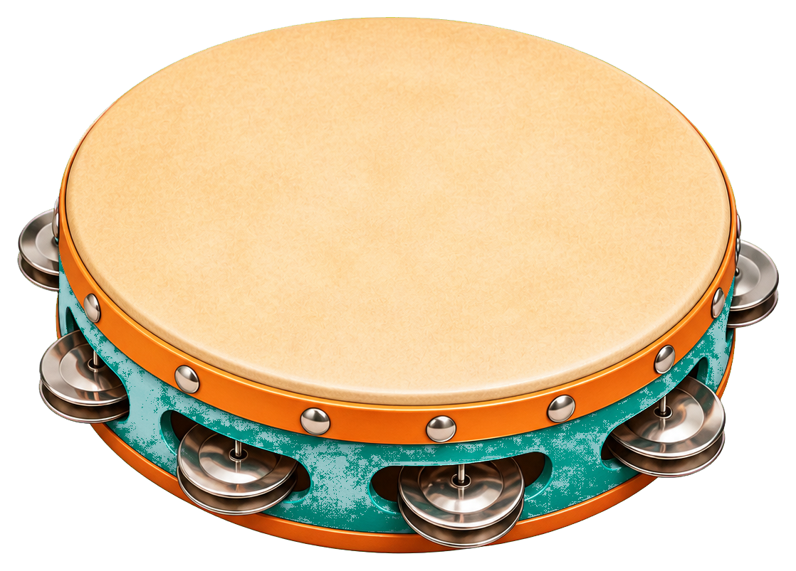 Preview for Tambourine Sticker For Music Designs