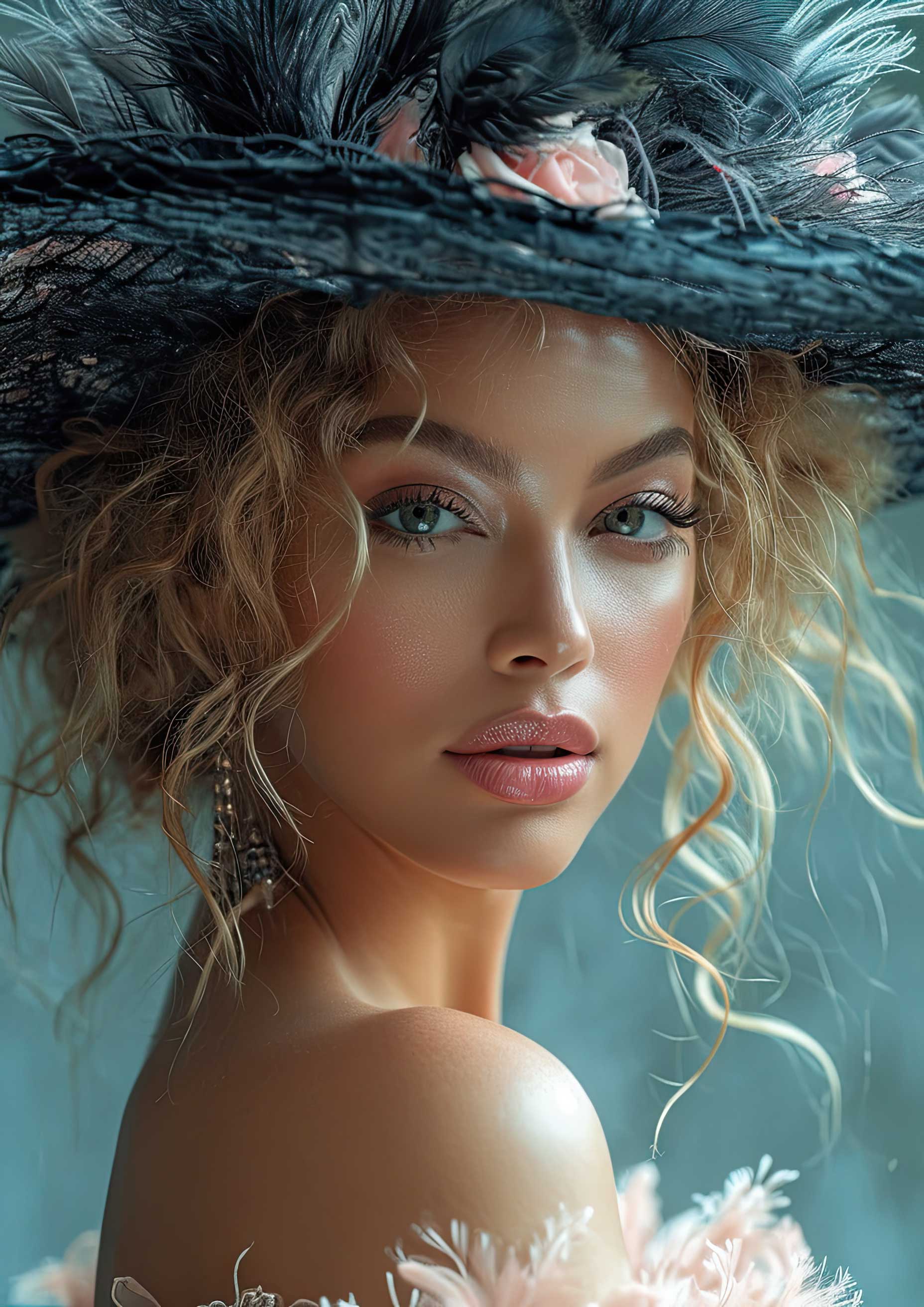 Preview for Elegant-woman-portrait-celebrities-background-b7720