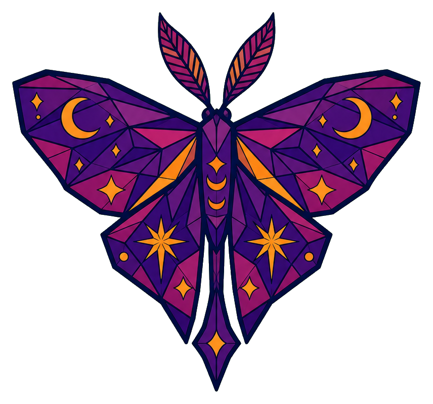 Preview for Moon Moth Sticker For Astrology Designs