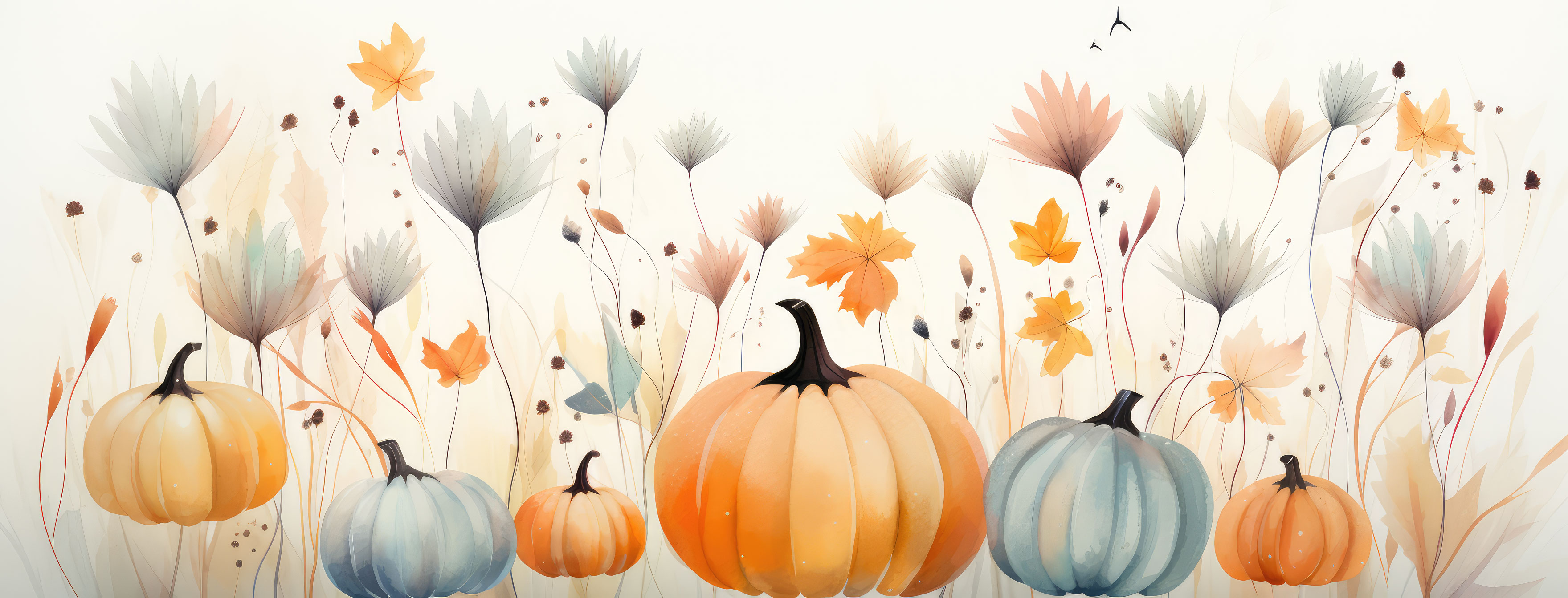Preview for Autumn-pumpkin-watercolor-halloween-cover-background-5bb65