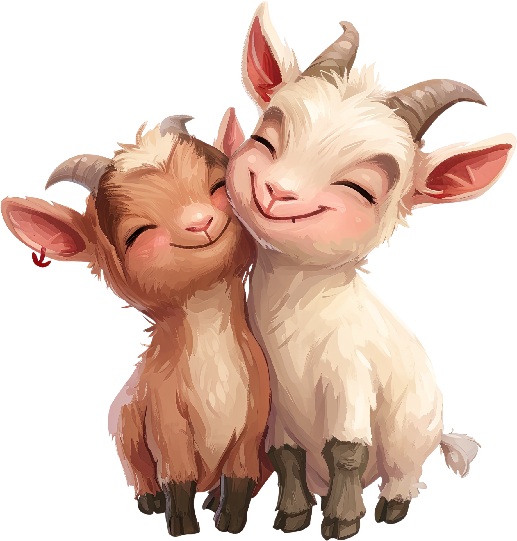 Preview for Cartoon-goats-illustration-love-characters-sticker-9ed60