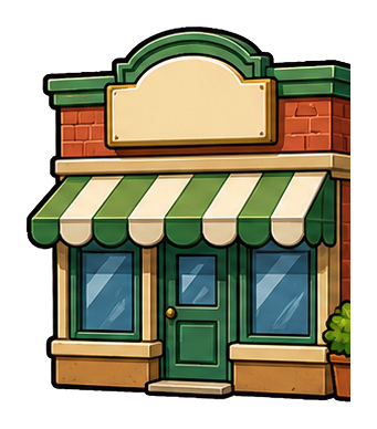 Preview for Blank Corner Shop Sticker