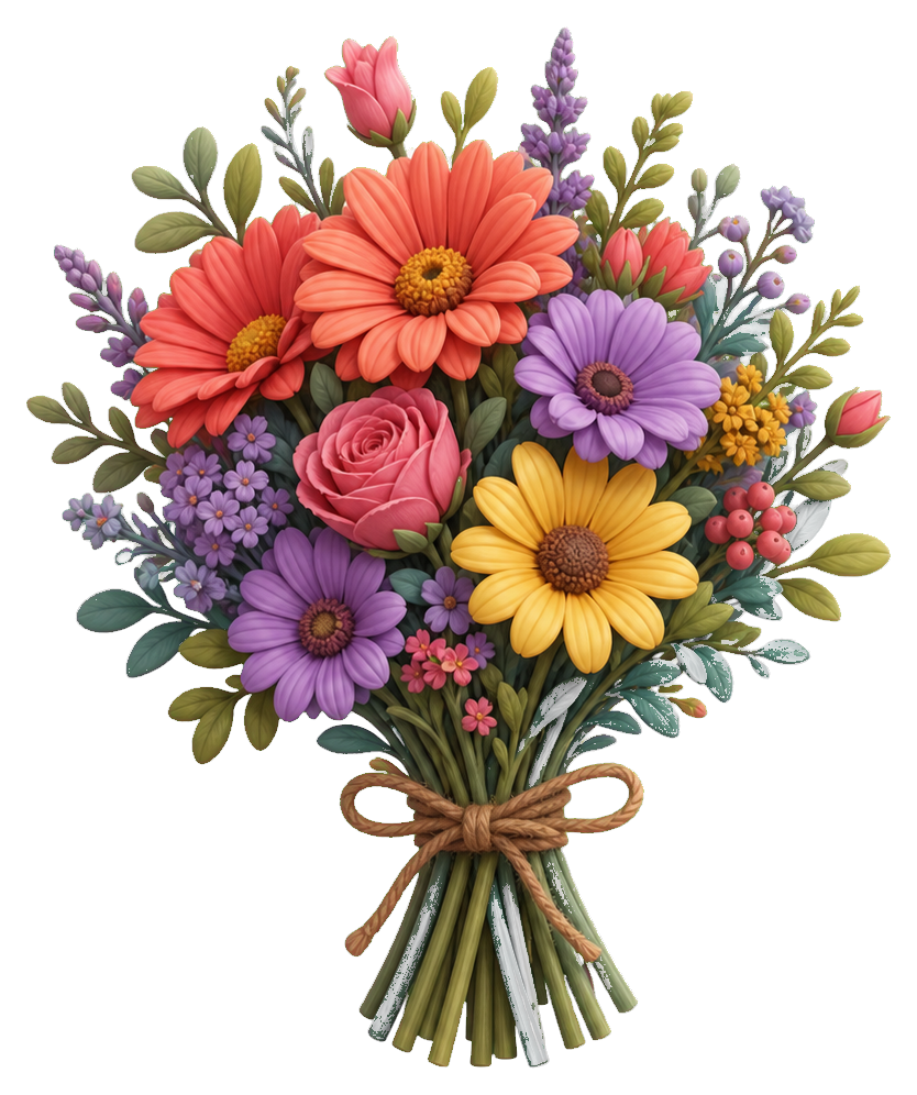 Preview for Flower Bouquet Garden Sticker