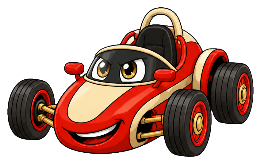 Preview for Eager Open-wheel Racer Character Sticker
