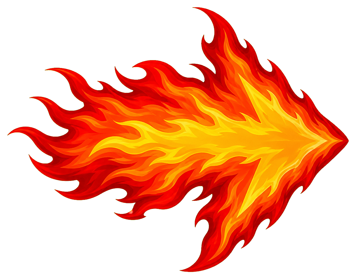Preview for Flame Arrow Sticker Graphic