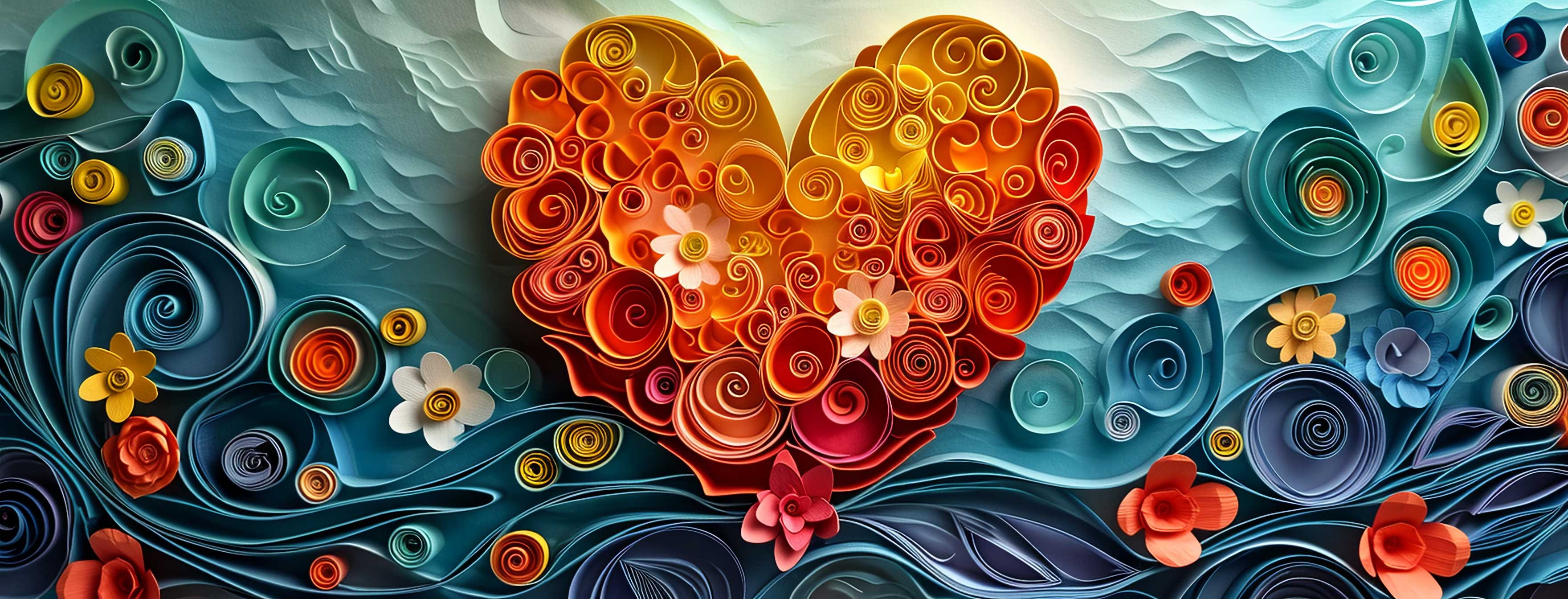 Preview for Quilled-heart-artwork-heart-cover-background-99f25