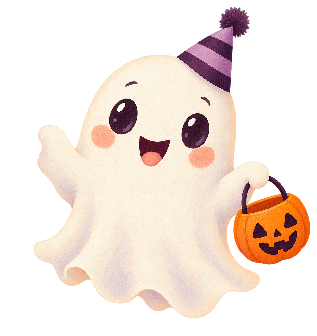 Preview for Boo Crew Waving Party Ghost Sticker