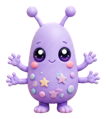 Preview for Lavender Four-arm Alien Sticker