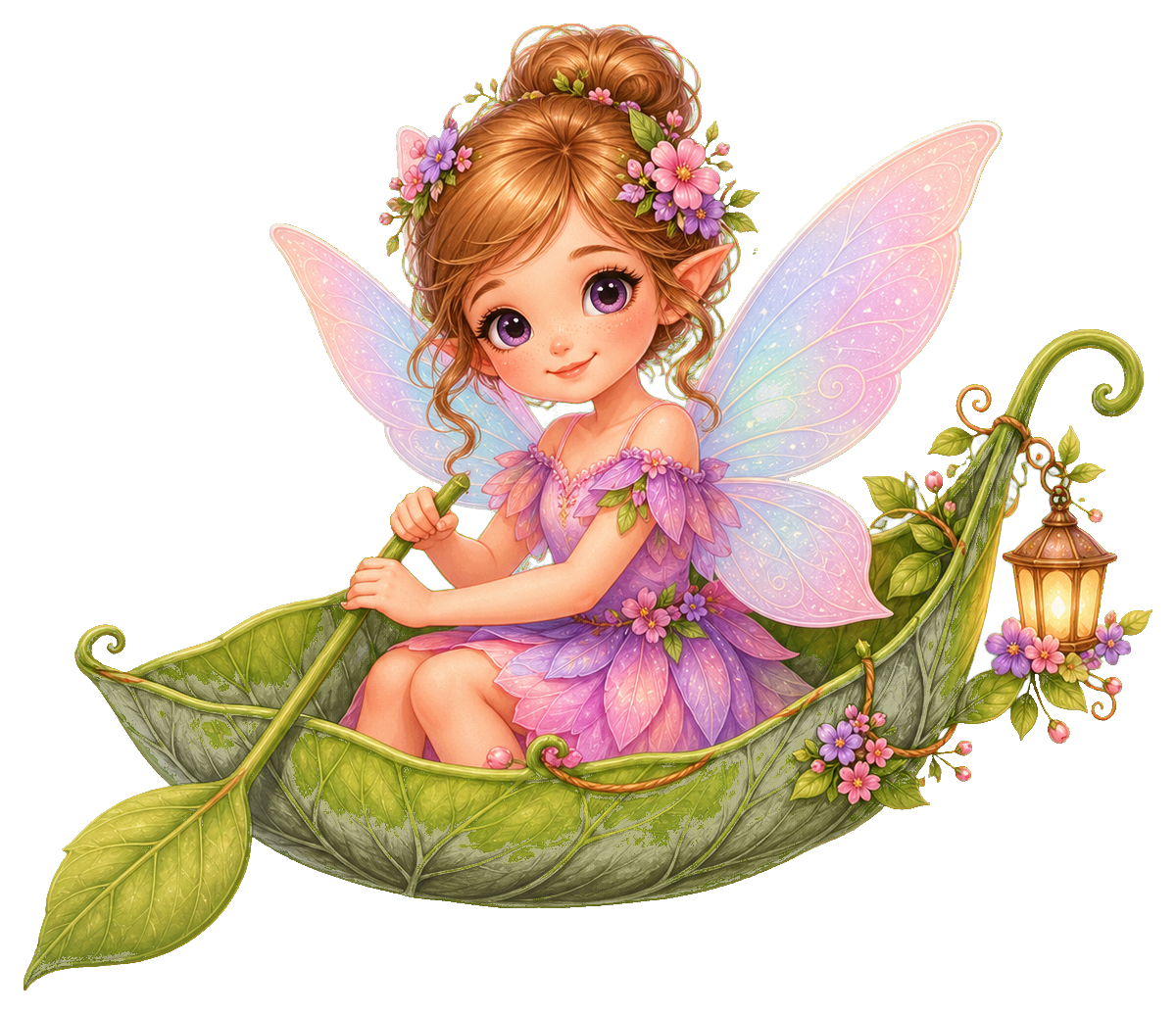 Preview for Fairy Leaf Boat Sticker