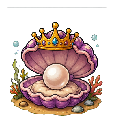 Preview for Pearl Clam Crown Sticker