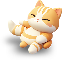 Preview for Relaxed-cartoon-cat-illustration-animal-sticker-ab223