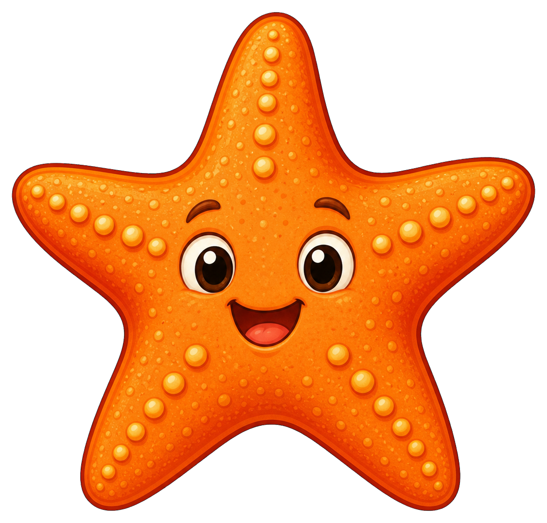 Preview for Starfish Sticker Graphic For Ocean Designs