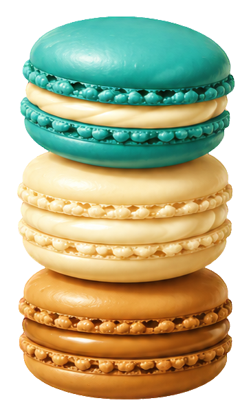 Preview for 3d Cozy Bakery Macaron Trio