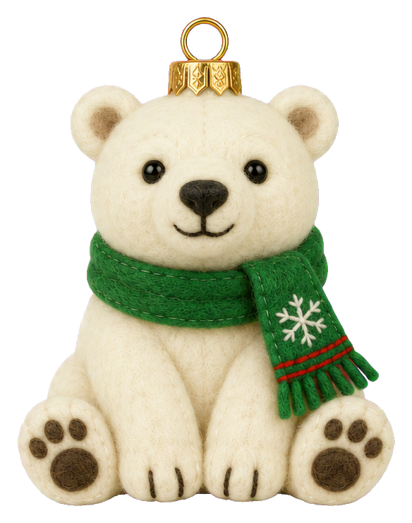 Preview for Polar Bear Christmas Ornament