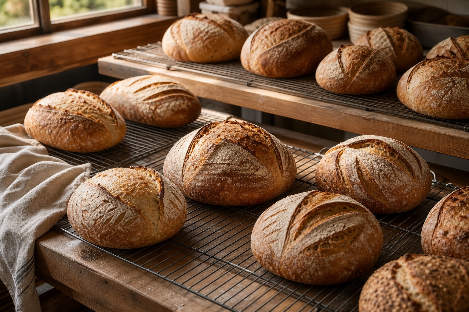 Preview for Morning Window Light Sourdough Cooling Racks Background