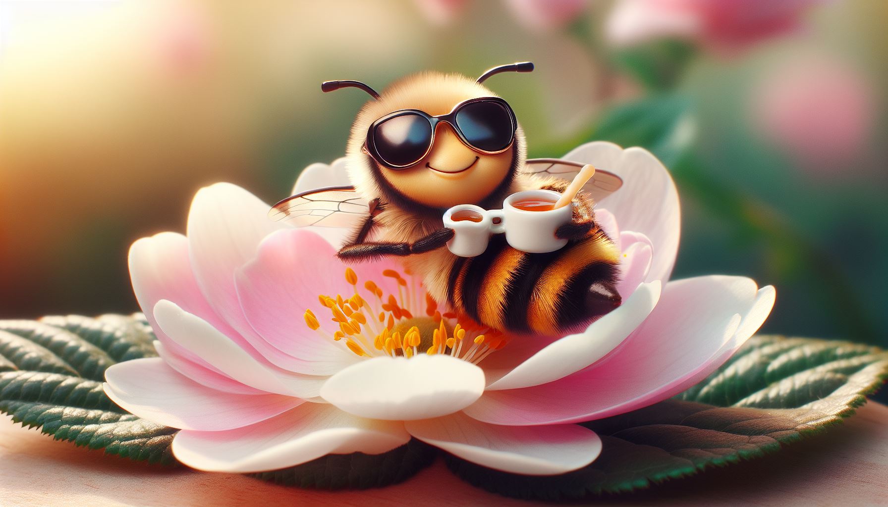 Preview for Cartoon-bee-relaxation-spring-background-8e6aa
