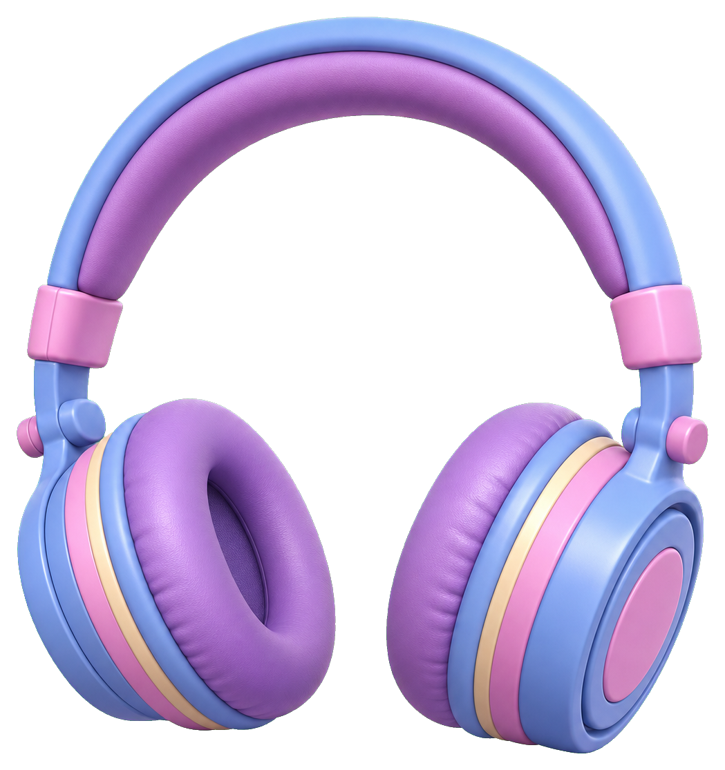 Preview for Headphones Sticker For Music Designs