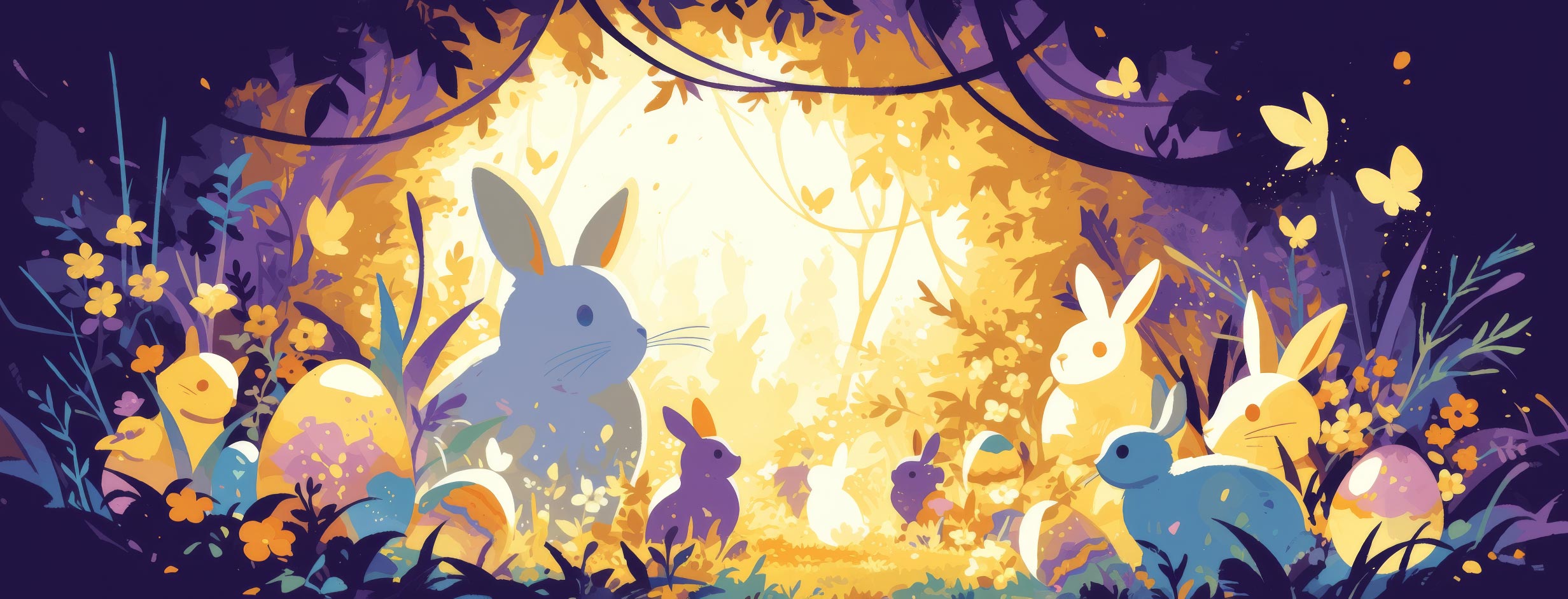 Preview for Easter-bunny-illustration-easter-facebook-background-5b986
