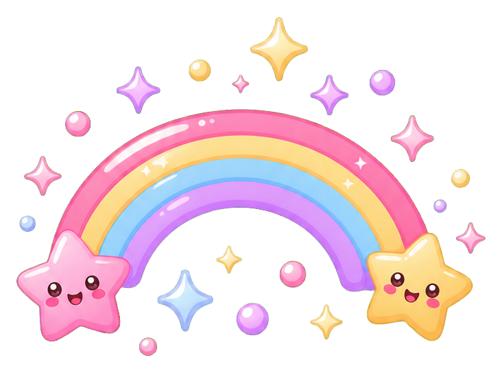 Preview for Rainbow Sparkle Arc Sticker