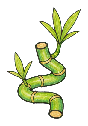 Preview for Lucky Bamboo Stalk Spiral Sticker