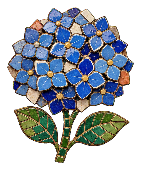 Preview for Ceramic Mosaic Hydrangea Sticker