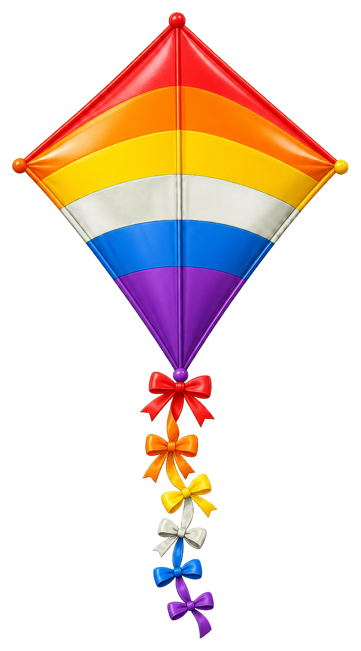 Preview for Rainbow Kite Sticker Graphic