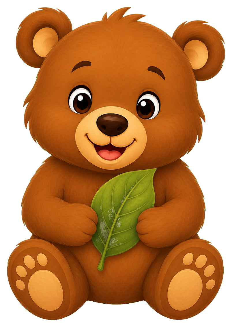 Preview for Bear With Leaf Sticker