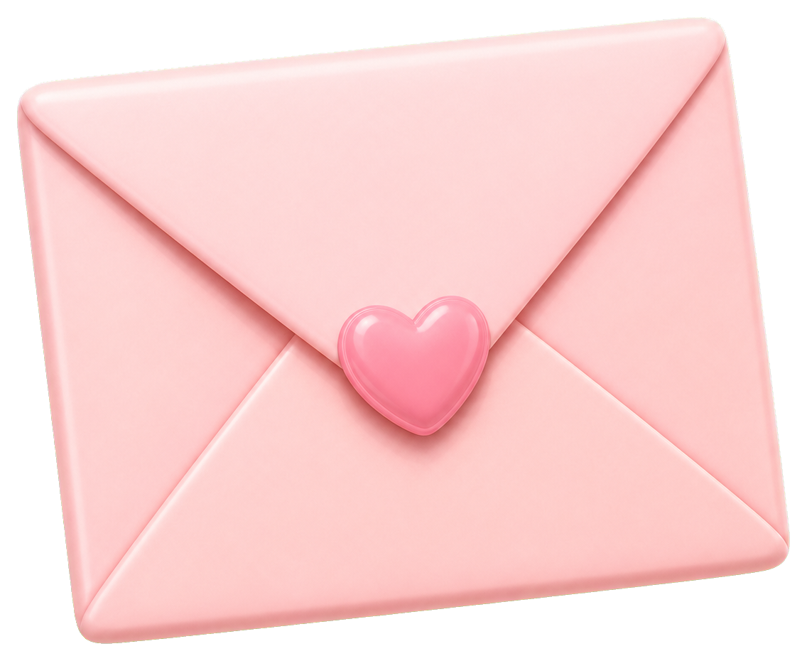 Preview for Pink Envelope Sticker Graphic