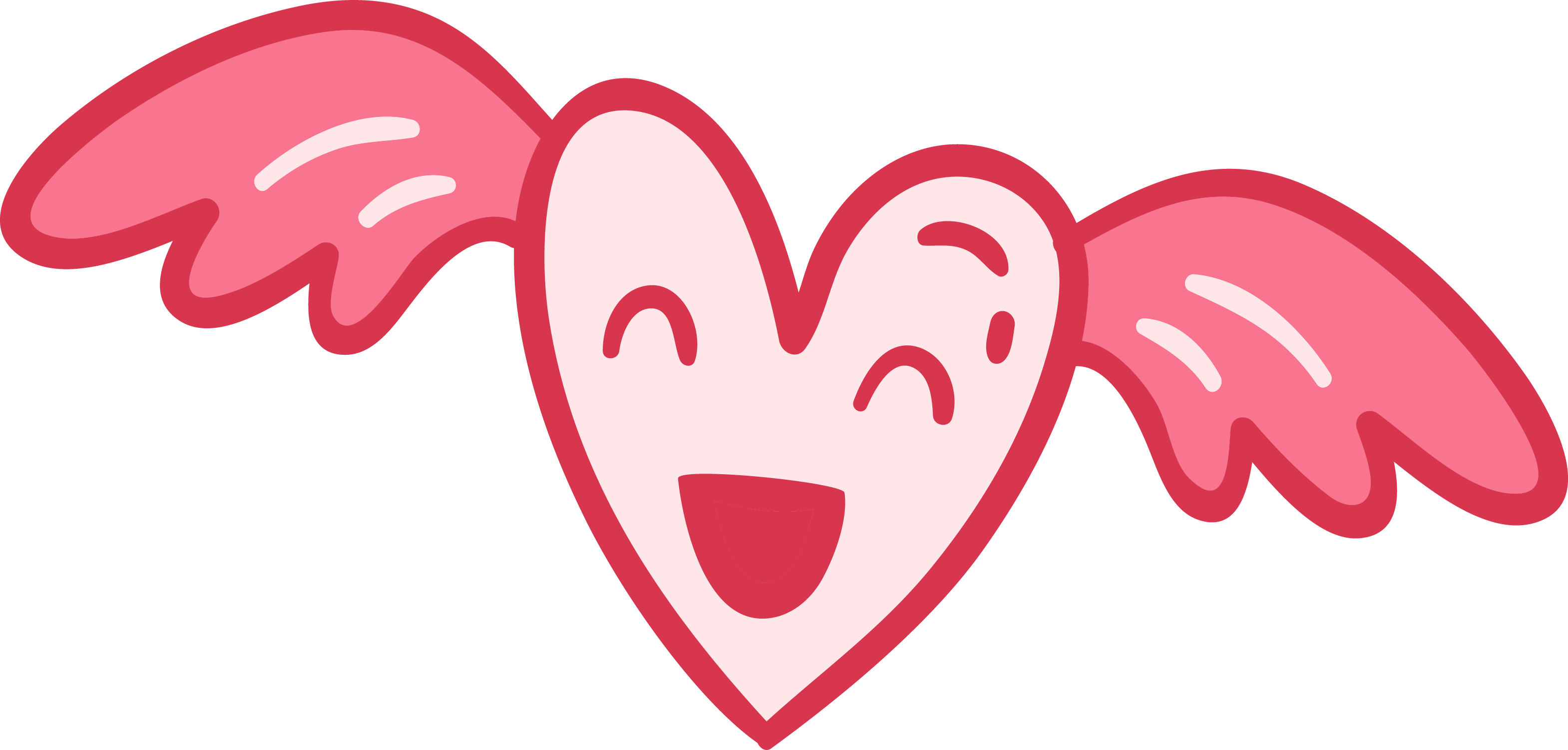 Preview for Heart-with-wings-cartoon-love-design-sticker-07110