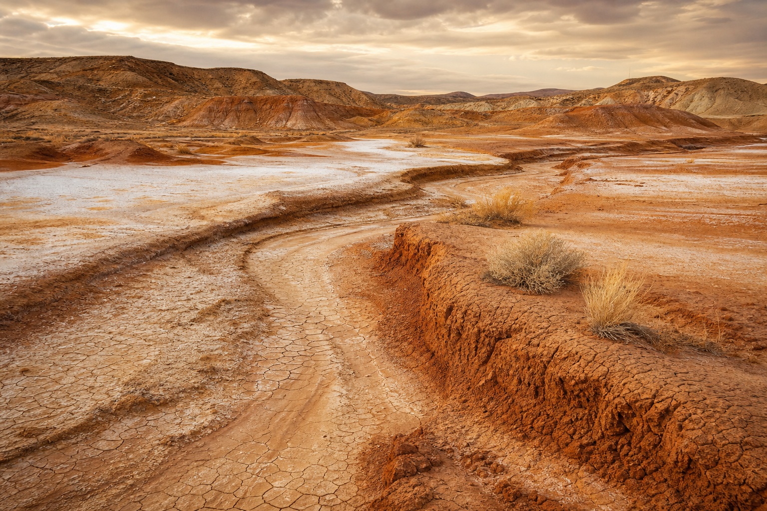 Preview for Desert Clay Landscape Background