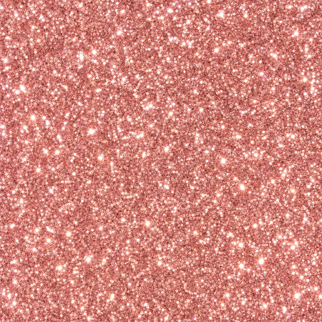 Rose gold glitter texture with dense sparkles across a square background