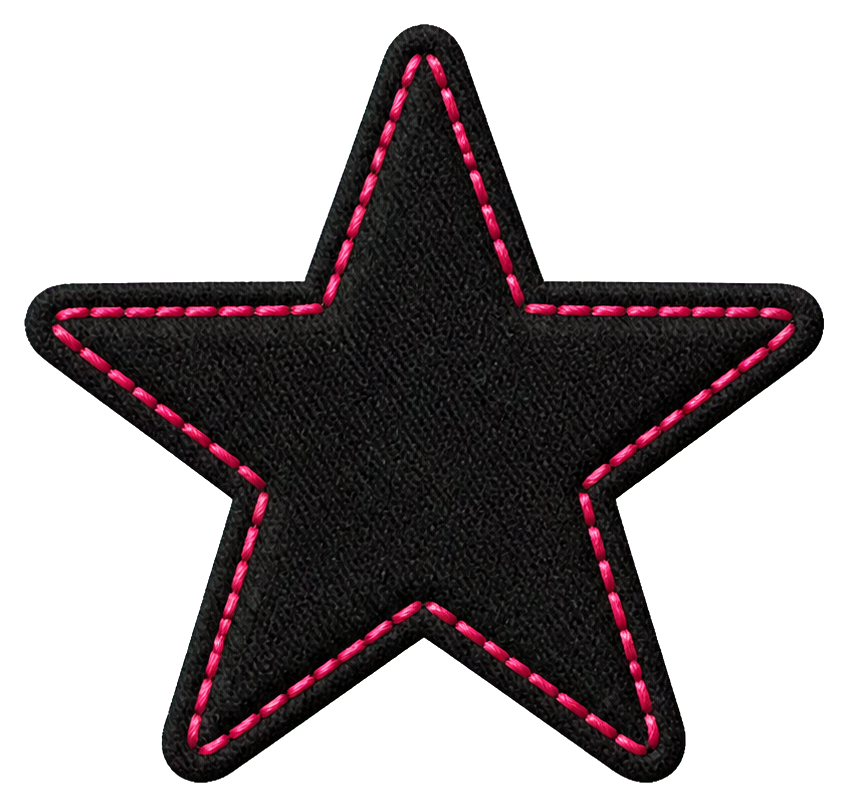 Preview for Black Star Patch Sticker