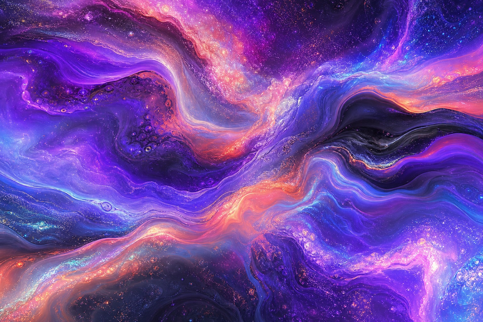 Preview for Iridescent Cosmic Nebula Background