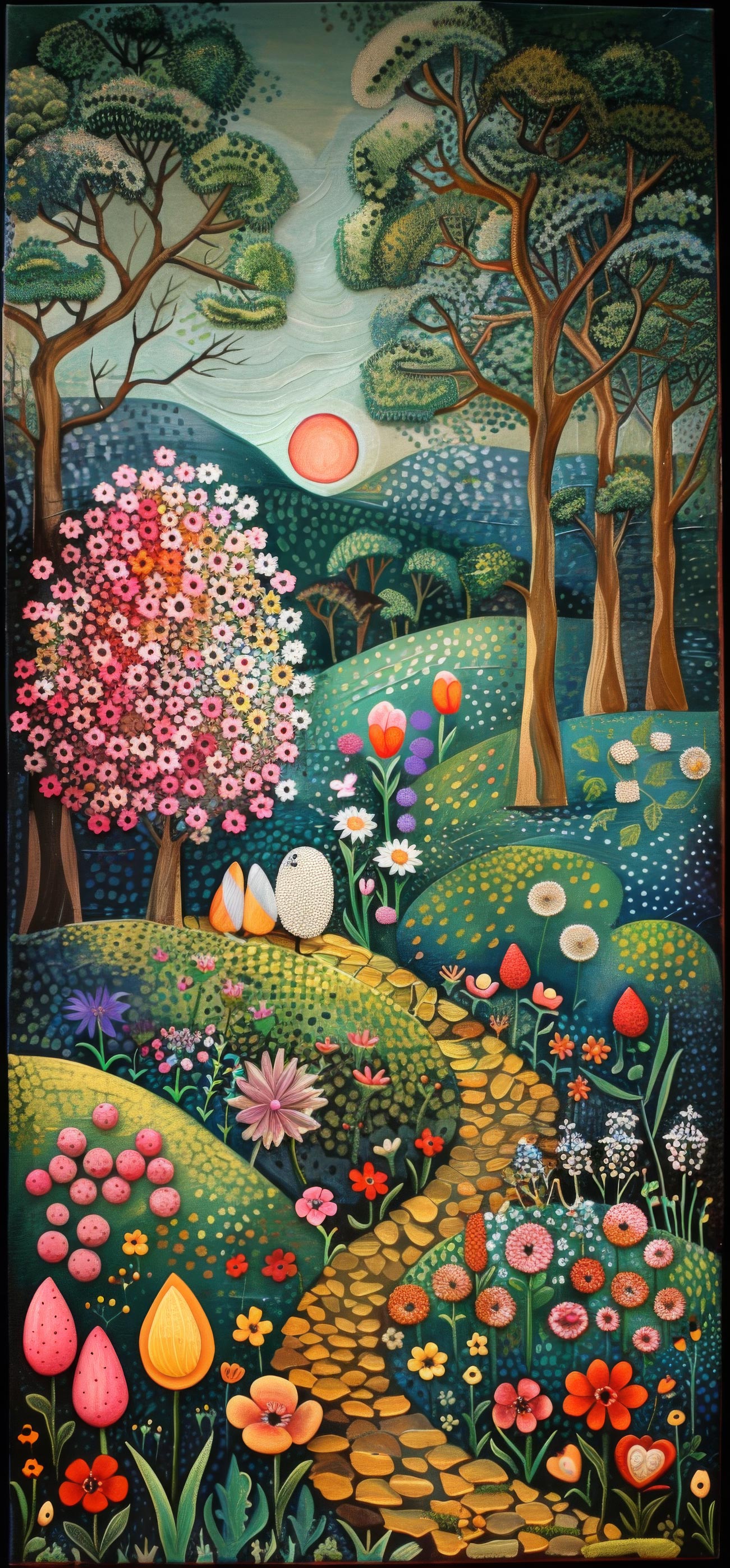 Preview for Floral-landscape-art-easter-phone-background-e8ecd